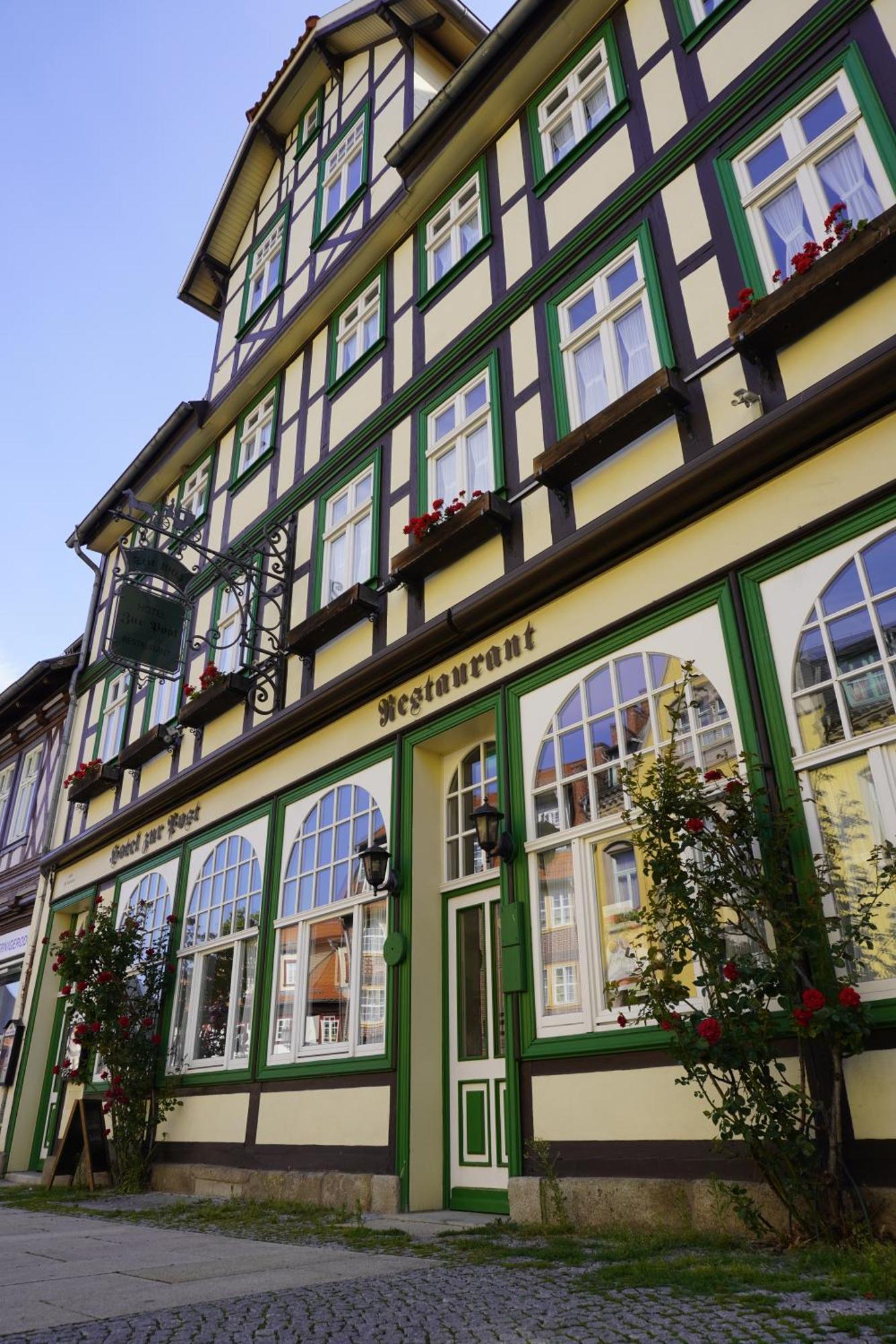 Hotel Garni Zur Post Wernigerode Exterior photo